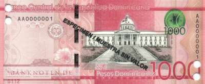 Dominikanische Republik - 1.000  Pesos Dominicanos - SPECIMEN (#193cS_UNC)