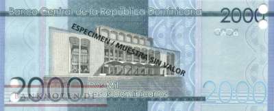 Dominikanische Republik - 2.000  Pesos Dominicanos - SPECIMEN (#194bS_UNC)
