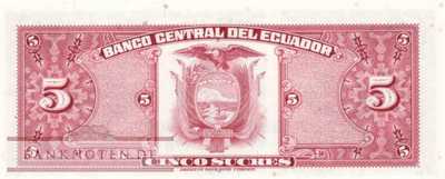 Ecuador - 5  Sucres (#108b-HV-U1_UNC)