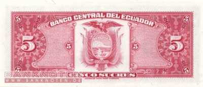 Ecuador - 5  Sucres (#108b-HZ-83_UNC)