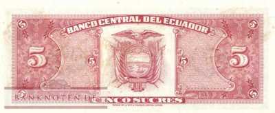 Ecuador - 5  Sucres (#113b-70_AU)