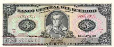 Ecuador - 5  Sucres (#113b-70_AU)