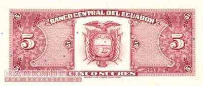 Ecuador - 5  Sucres (#113d-IA_UNC)