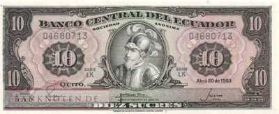 Ecuador - 10  Sucres (#114b-LK-U1_UNC)