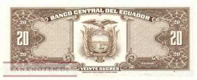 Ecuador - 20  Sucres (#115b-LD_UNC)