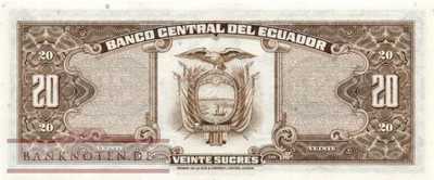 Ecuador - 20  Sucres (#115b-LI-U1_UNC)