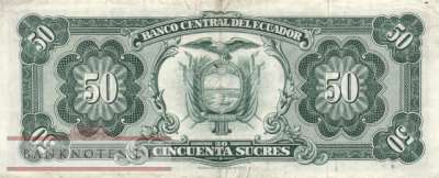 Ecuador - 50  Sucres (#116c-TM_VF)