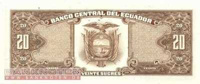 Ecuador - 20  Sucres (#121Aa-LS_UNC)