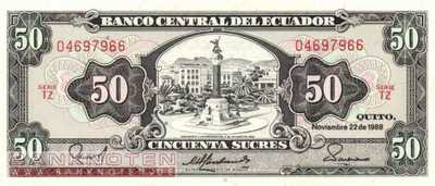 Ecuador - 50  Sucres (#122a-TZ_UNC)