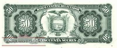 Ecuador - 50  Sucres (#122a-UB_UNC)