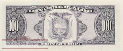 Ecuador - 100  Sucres (#123Aa-VS_UNC)