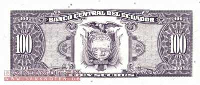 Ecuador - 100  Sucres (#123Ab-WF_UNC)