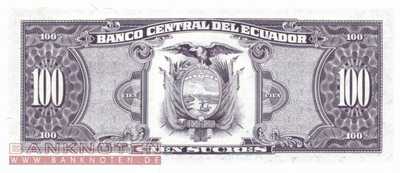 Ecuador - 100  Sucres (#123Ac-WG_UNC)