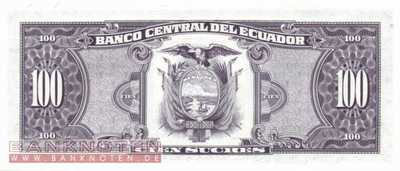 Ecuador - 100  Sucres (#123Ad-WH_UNC)