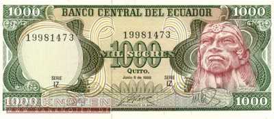 Ecuador - 1.000  Sucres (#125b-IZ_UNC)