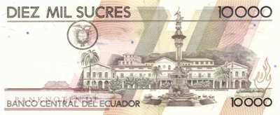 Ecuador - 10.000  Sucres (#127b-AL_UNC)