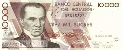 Ecuador - 10.000  Sucres (#127e-AP_UNC)