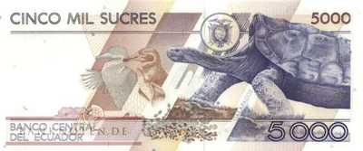 Ecuador - 5.000  Sucres (#128c-AO_UNC)