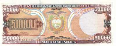 Ecuador - 50.000  Sucres (#130a-AC_UNC)