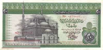 Ägypten - 20  Pounds (#048-76_XF)