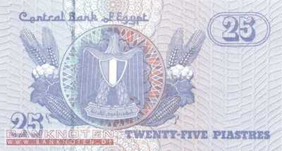 Ägypten - 25  Piastres - Ersatzbanknote (#057eR-04-U22_UNC)