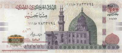 Ägypten - 200  Pounds (#077-25_UNC)