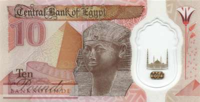 Egypt - 10  Pounds (#081-2_UNC)