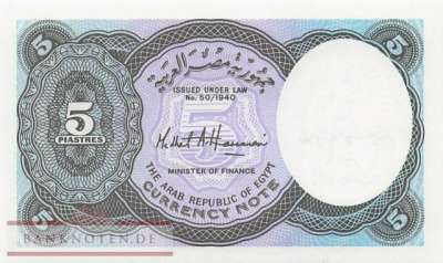 Ägypten - 5  Piastres (#190Aa_UNC)