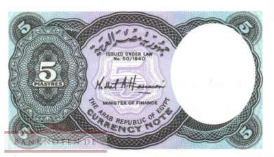 Ägypten - 5  Piastres (#190Ab-1_UNC)