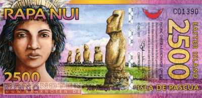 Easter Island - 2.500  Rongo - plastic (#A3_UNC)