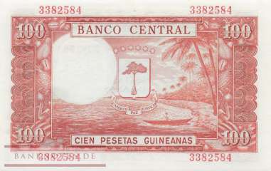 Äquatorialguinea - 100  Pesetas Guineanas (#001_UNC)