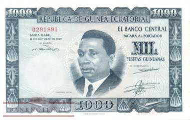 Equatorial Guinea - 1.000  Pesetas Guineanas (#003_UNC)