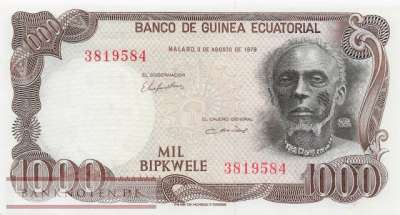 Äquatorialguinea - 1.000  Eukuele (#016_UNC)