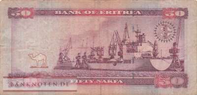 Eritrea - 50  Nakfa (#007_VG)
