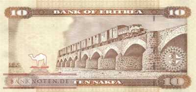 Eritrea - 10  Nakfa (#011_UNC)