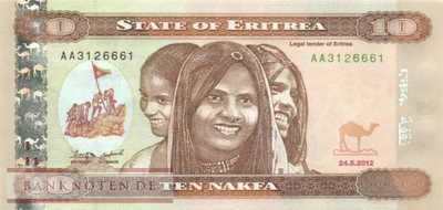 Eritrea - 10  Nakfa (#011_UNC)