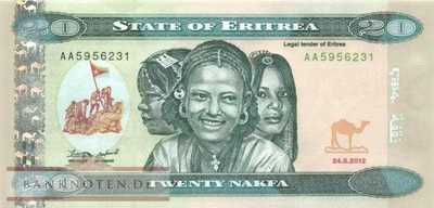 Eritrea - 20  Nakfa (#012_UNC)