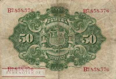 Spain - 50  Pesetas (#058a_F)