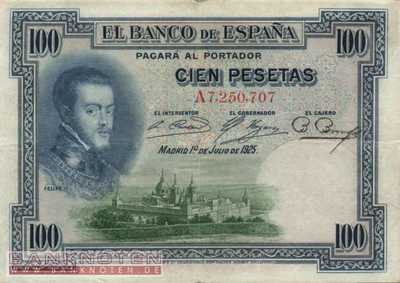 Spanien - 100  Pesetas (#069a_F)