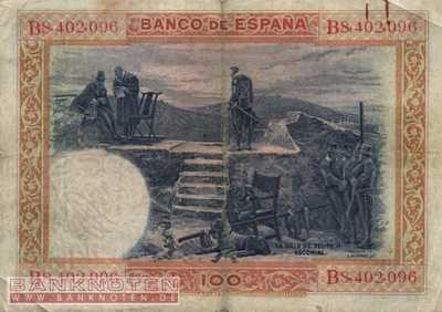 Spain - 100  Pesetas (#069b_VG)
