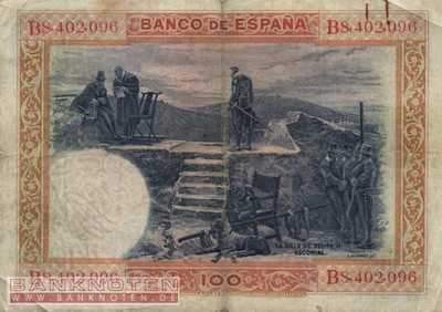 Spanien - 100  Pesetas (#069b_VG)