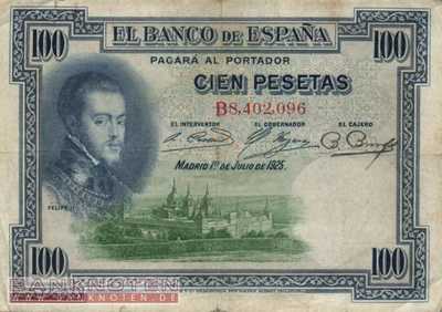 Spanien - 100  Pesetas (#069b_VG)