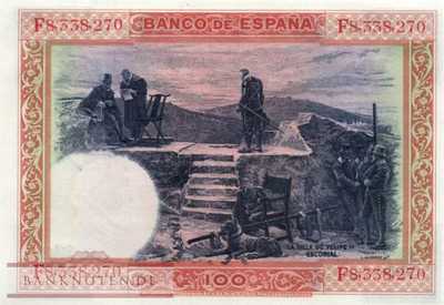 Spanien - 100  Pesetas (#069c_AU)