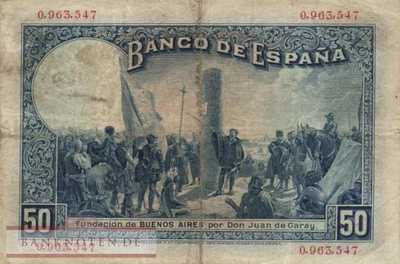 Spanien - 50  Pesetas (#072a_F)