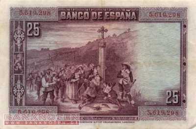 Spanien - 25 Pesetas (#074a_VF)