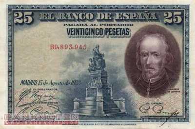 Spanien - 25  Pesetas (#074b_VF)