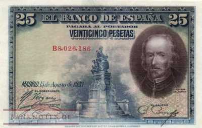 Spanien - 25 Pesetas (#074b_XF)