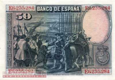 Spanien - 50 Pesetas (#075b_UNC)