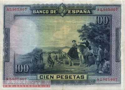 Spain - 100 Pesetas (#076a_VF)