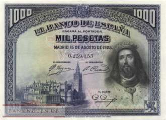 Spanien - 1.000  Pesetas (#078a_AU)